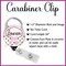 Pink Retractable Badge Holder, Personalized Badge Holder, Pink Retractable Badge Reel, Name Badge Reel - GG3111 product 5